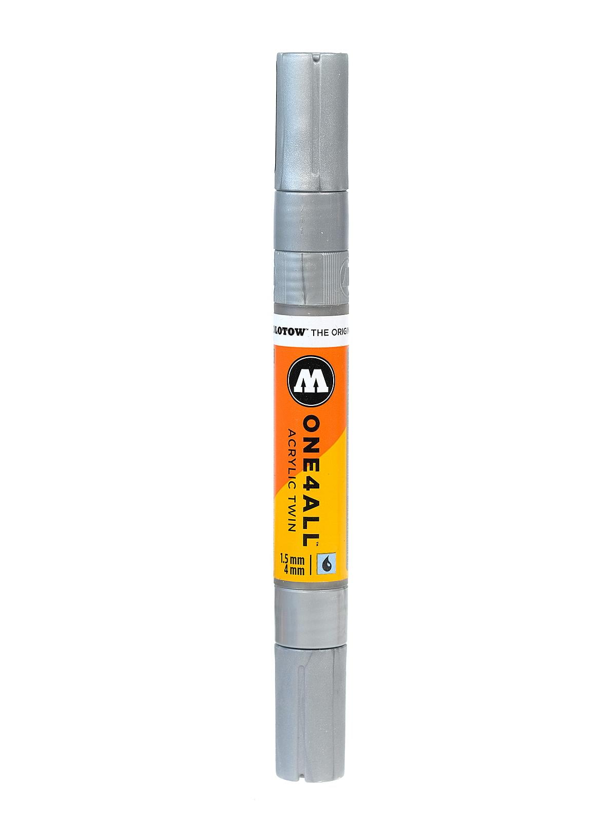 One4All Acrylic Twin Double Ended Pump Markers silver, 227, each (pack of 3)