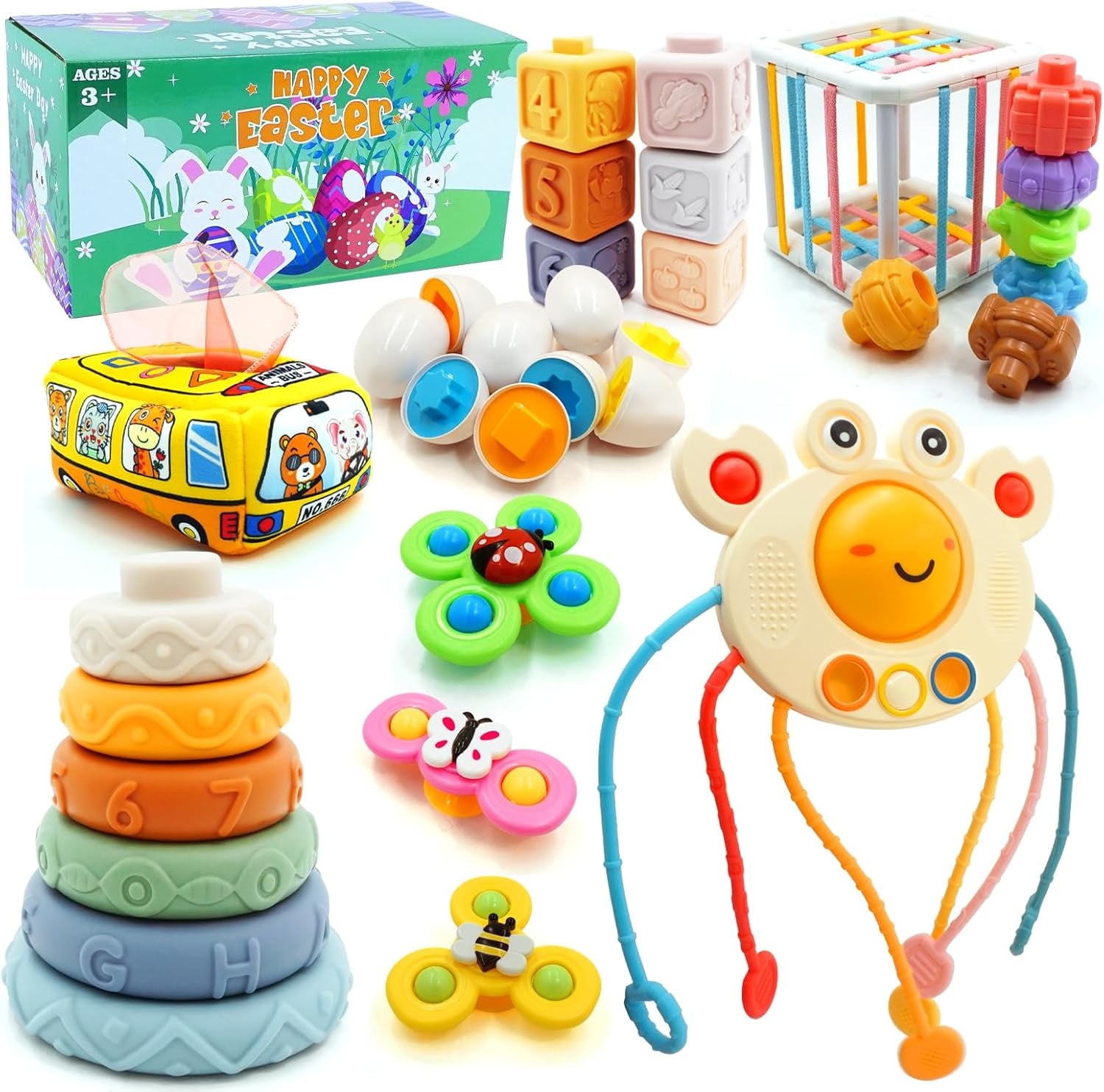OneAndes Baby Toys to 12 Months, Montessori Toys for Year Old