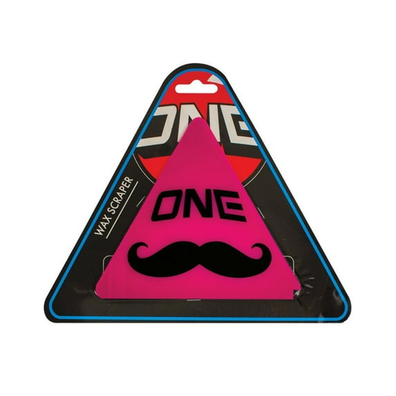 One MFG Triangle Wax Scraper Magenta Mustache