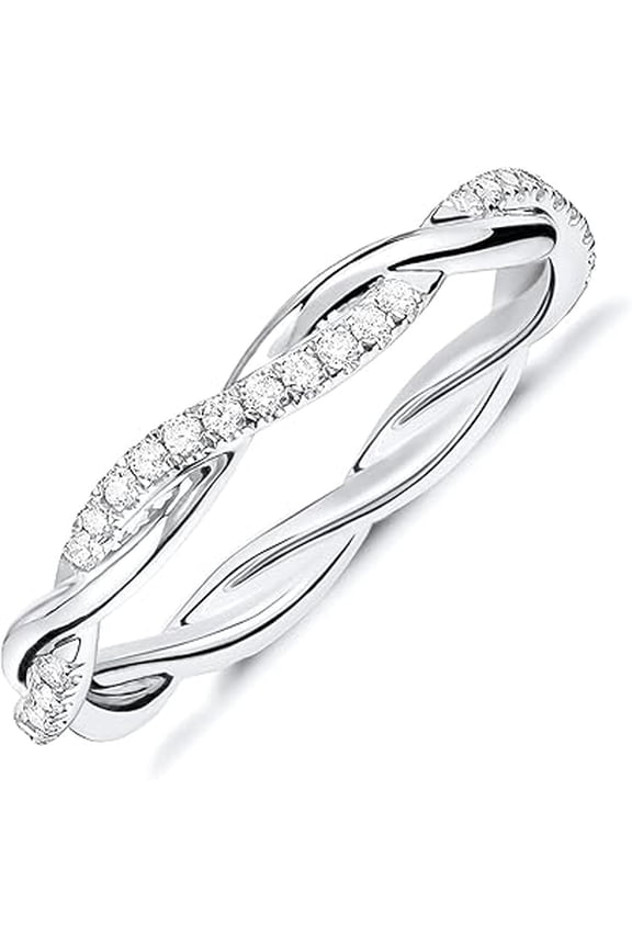 OneCarat 2Ct Round Cut Moissanite Engagement Wedding Christmas Thanksgiving Halo Ring For Women's 18k White Gold Plated 925 Sterling Silver Size -10