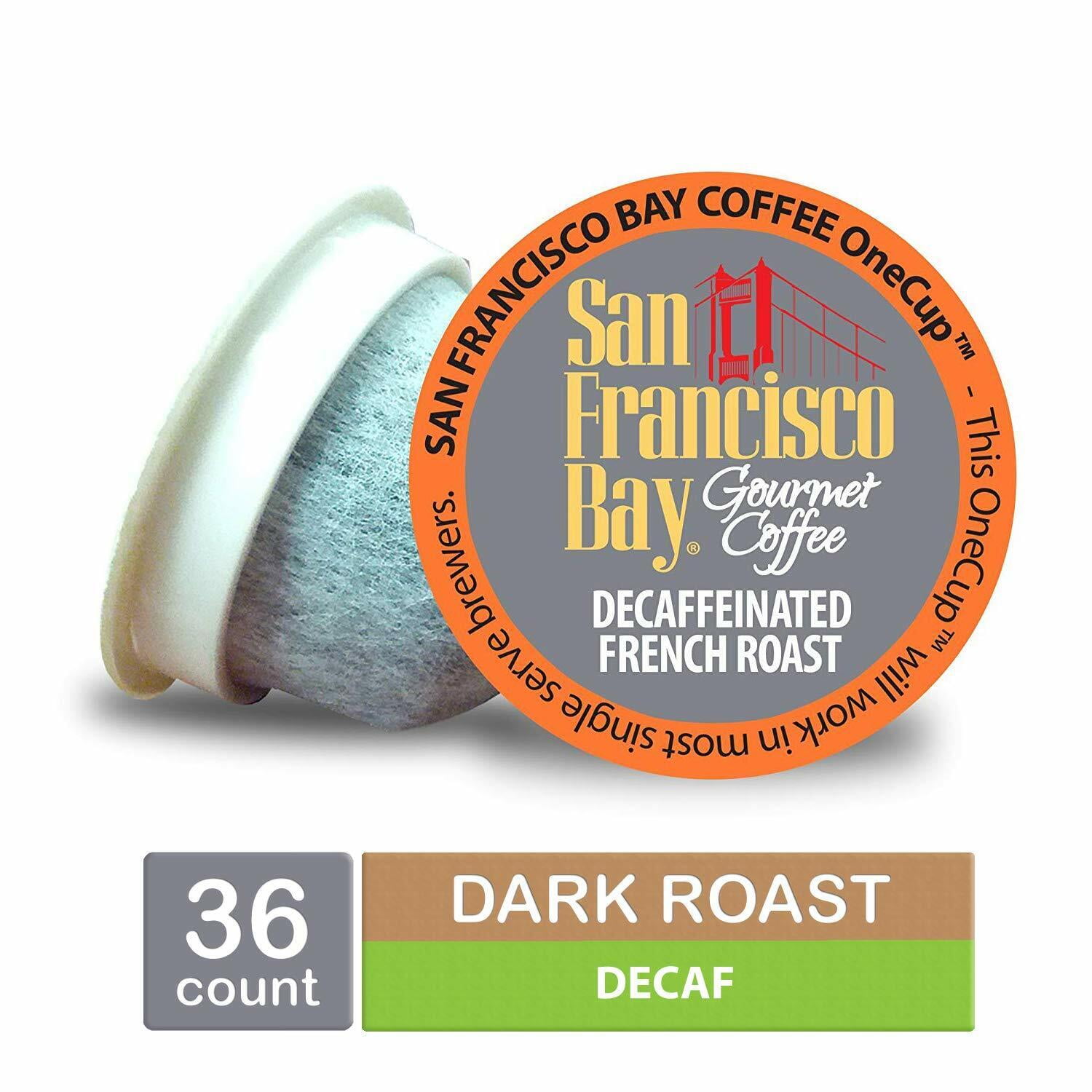 Decaf Dark Roast Arabica Coffee Pods - Compatible with Keurig