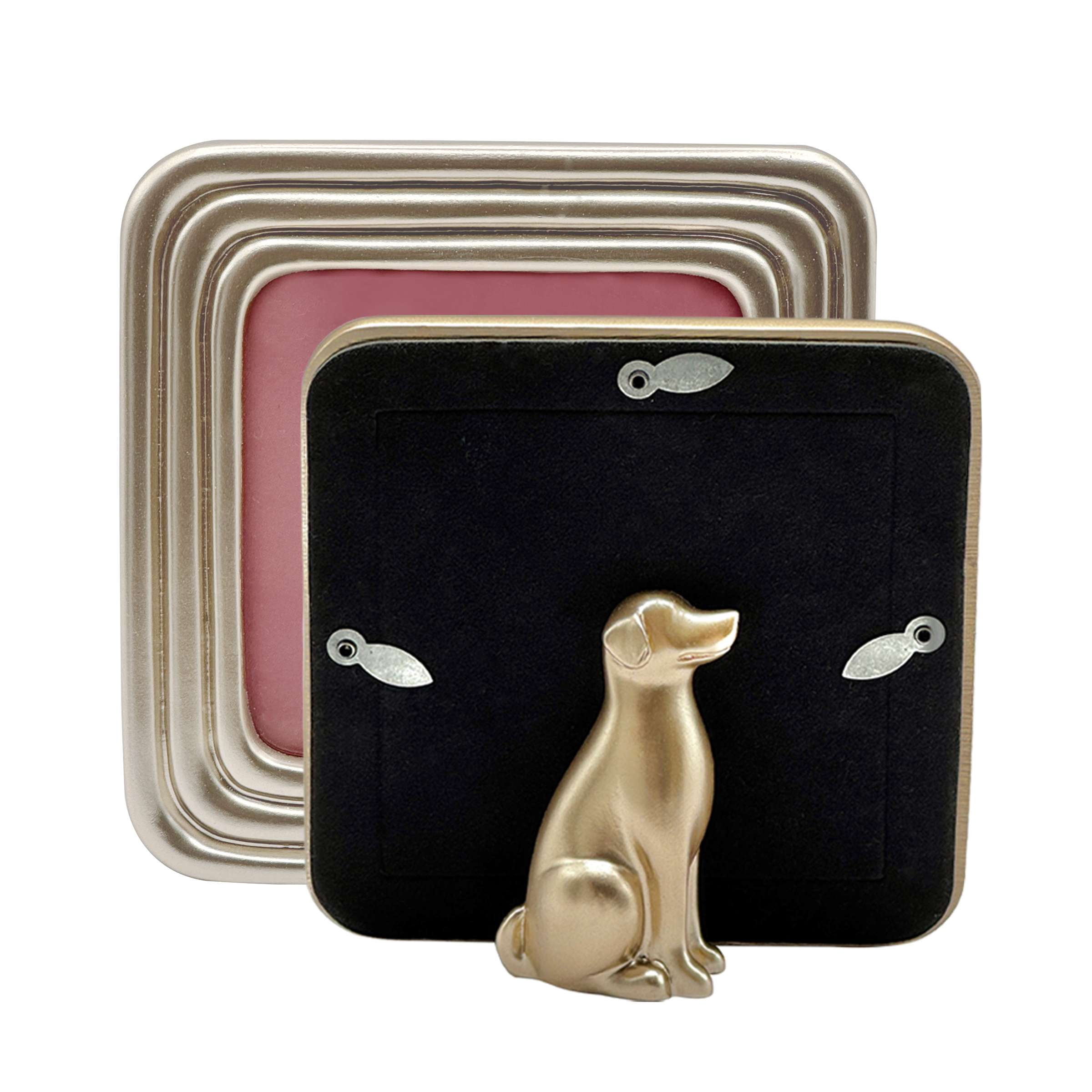 OneDesign Home 4X4 Dog Detail Easel Stand Picture Frame