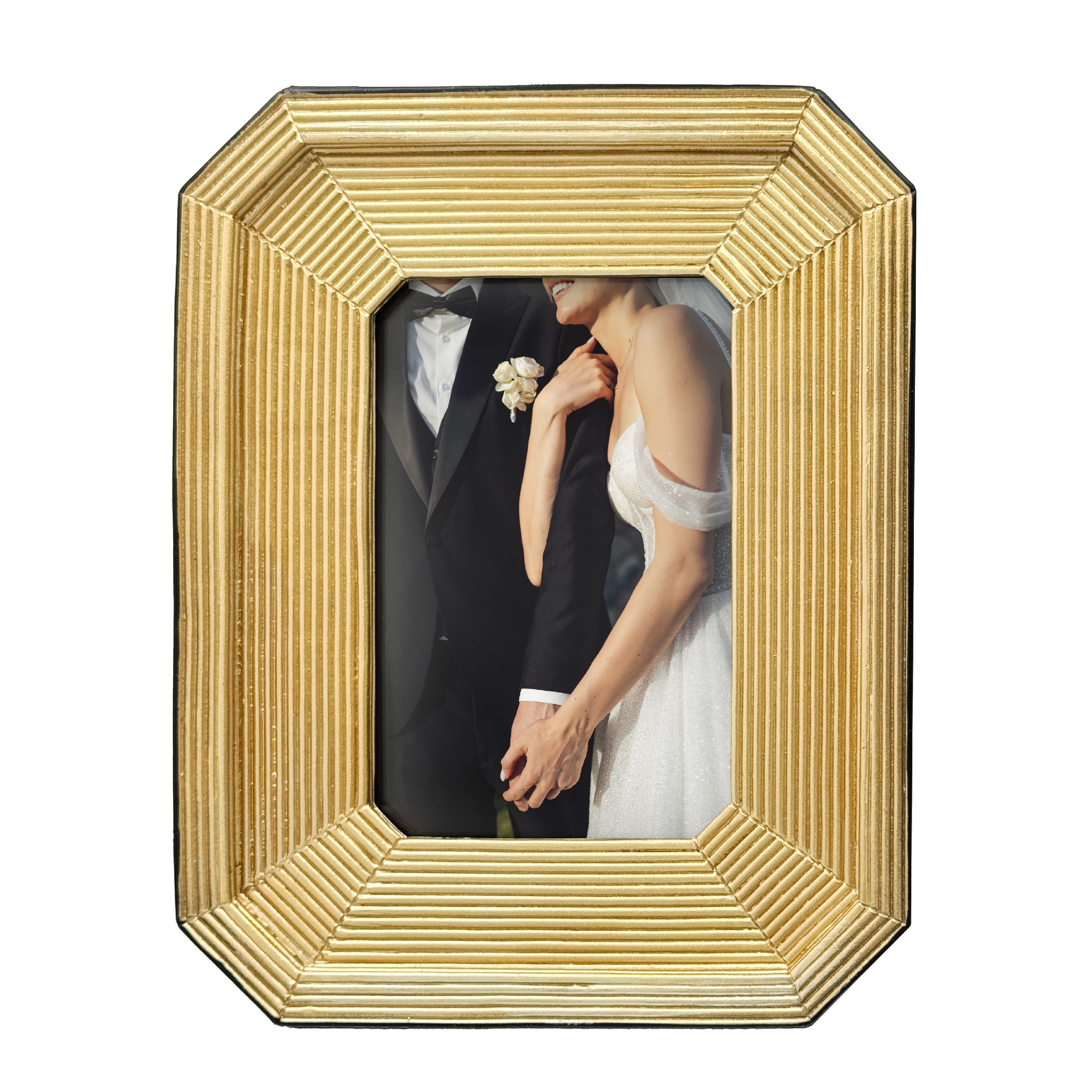 4x6 Gold Beveled Edge Picture Frame
