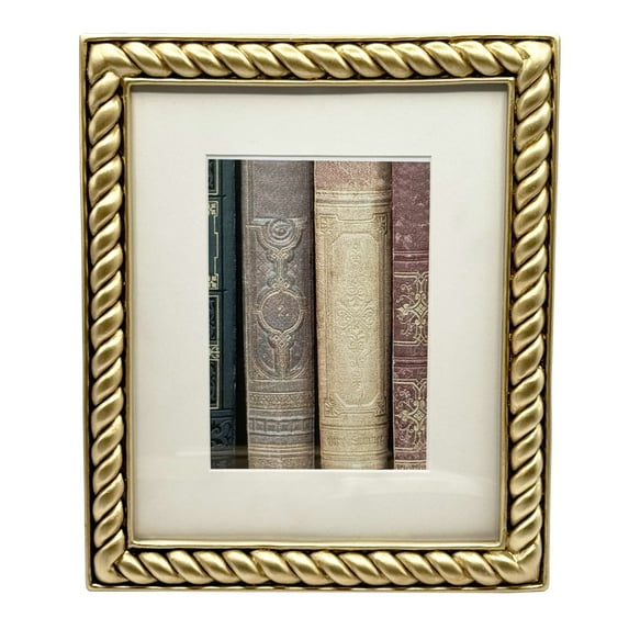 OneDesign Home 8x10 Gold Rope Picture Frame