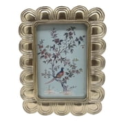 OneDesign Home Gold Scalloped Art Deco 4x6 Tabletop Frame