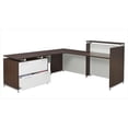 thumbnail image 1 of OneDesk Reception Desk Shell with 62" Single Lateral Return- Java, 1 of 4