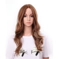 thumbnail image 1 of OneDor 24" Curly Premium Japanese High-Temperature Fiber Premium Synthetic Lace Hair Wig (Caramel Highlights), 1 of 4