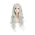 thumbnail image 1 of OneDor Full Head Beautiful Long Curly Wave Stunning Wig Charming Curly Costume Wigs with Fringe (Silver) …, 1 of 3
