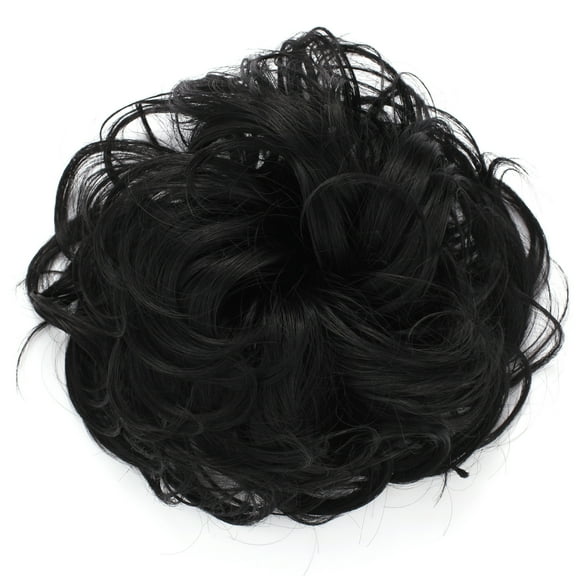 OneDor Synthetic Messy Hair Bun Extension Chignon Hair Piece (2#-Darkest Brown)