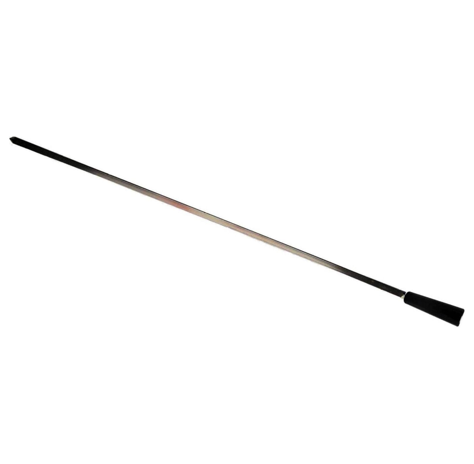 OneGrill 24” x 5/16” Square Chrome Steel Grill Rotisserie Spit Rod with