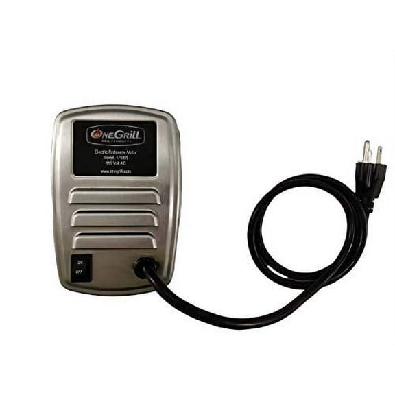 OneGrill 3WSS45 Stainless Steel Rotisserie (Compatible With Weber 200 Series 2 Burner Genesis II E-210, LX E-240, LX S-240 & Spirit/Spirit II: E-210, S-210) W/ 13 Watt Electric Motor. Fits 2022 Models