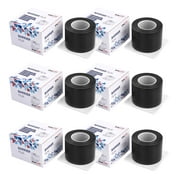 OneMed 7200 Sheets Black Dental Barrier Film Roll with Dispenser Box 4" x 6" Disposable Barrier Tape for Dental Clinic Tattoo Beauty Salon 1200 Sheets/Roll 6 Rolls