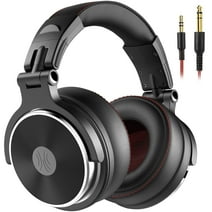 OneOdio Wired Headphones Professional Studio Headphones for Podcast Mixing Recording | In-Line Mic & 3.5/6.35mm Dual Plugs-Pro-50 Black