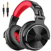 OneOdio Wired over-Ear Headphones with Mic Dual Plugs & Deep Bass Sound for PC Laptop Phones-Red