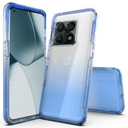 OnePlus 10 Pro 5G Case, Rosebono Hybrid Gradient Transparent Soft Clear Skin Cover Case For OnePlus 10 Pro 5G Blue