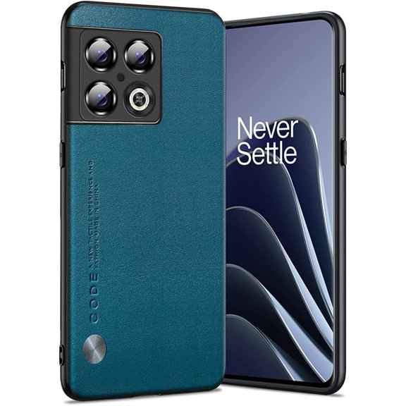 for OnePlus 10 Pro Case 5G, Soft TPU Artificial Leather Back, Extremely Light Ultra-Light Cover, Anti-Fingerprint-Scratch Camera Protection Phone Oneplus (Blue)
