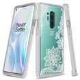 thumbnail image 1 of OnePlus 8 Pro 5G Case, KAESAR Graphic Design Shockproof Impact Resistant Protective Full-Body Rugged Clear Hybrid Bumper Case for OnePlus 8 Pro (Lace Flower), 1 of 5