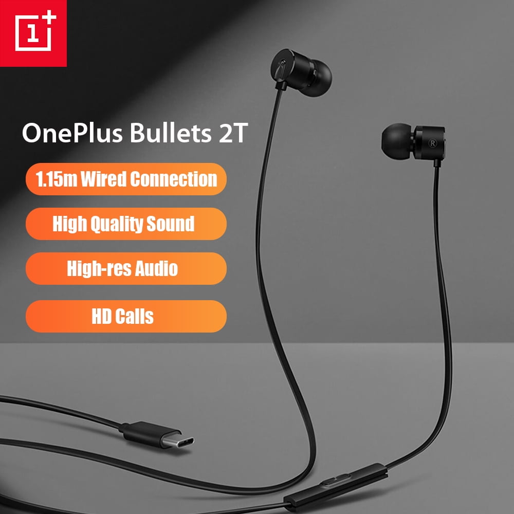 OnePlus Bullets 2T Type C In Ear Headset with Remote Mic Wired Earphones for OnePlus 7 8 Pro 6 7T in Togo at XOF 43969 Rating 5
