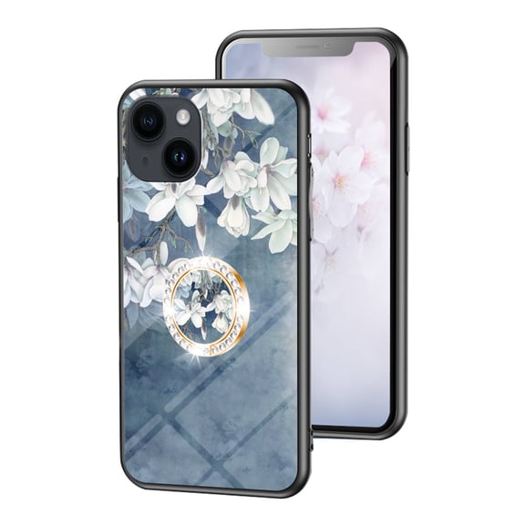 This OnePlus Nord CE phone case comes with a 360° rotating metal ring, making it convenient to carry. It features a magnetic stand and a floral pattern.