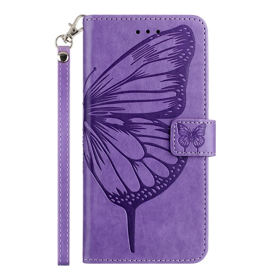 for OnePlus Nord CE2 5G Phone Case Wallet protective case leather Cover with magnetic closed cLight Purpleit card slot shockproof protection phone case