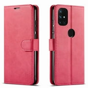 OnePlus Nord N10 5G Case, Starshop Premium Leather Wallet Pocket Credit Card Slots-Pink
