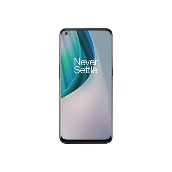 Pre-Owned OnePlus Nord N10 5G - 5G smartphone - RAM 6 GB / Internal Memory 128 GB - microSD slot - LCD display - 6.49" - 2400 x 1080 pixels (90 Hz) - 4x rear cameras 64 MP, 8 MP, 2 MP, 2 MP - front camera 16 MP - T-Mobile - midnight ice