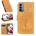 thumbnail image 1 of For OnePlus Nord N200 5G Book-Style Folio Wallet Embossed Leather Magnetic Flip Stand Wallet Drop Protection Card Cash Slots Protective Case For OnePlus Nord N200 5G,Yellow, 1 of 11