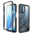 thumbnail image 1 of OnePlus Nord N200 5G Case with Glass Screen Protector, Dteck Full Coverage Rugged Shockproof Case Transparent Clear Hard Back Protective Cover for OnePlus Nord N200 5G 2021, Black, 1 of 6