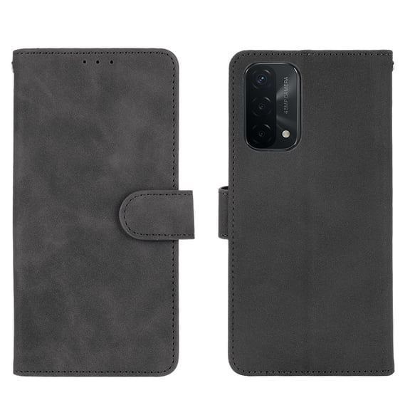 OnePlus Nord N200 5G Case, PU Leather Wallet Flip Card Slots Cover Money Pocket Magnetic Closure Stand Kickstand Folio Phone Protective Case for OnePlus Nord N200 5G, Black