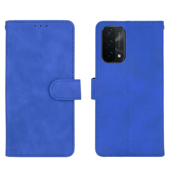 OnePlus Nord N200 5G Case, PU Leather Wallet Flip Card Slots Cover Money Pocket Magnetic Closure Stand Kickstand Folio Phone Protective Case for OnePlus Nord N200 5G, Blue