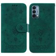 thumbnail image 1 of For OnePlus Nord N200 5G Wallet Case, Butterfly & Rose Embossed Leather Folio Flip TPU Back Shell Wrist Strap Shockproof Credit Card Slots Magnetic Case For OnePlus Nord N200 5G,Green, 1 of 11
