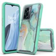 thumbnail image 1 of Rosebono Hybrid Graphic Case for OnePlus Nord N300 5G, Star Green Marble, 1 of 4
