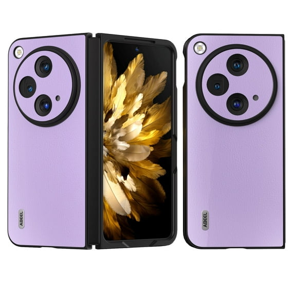 for OnePlus Open Case, Classic Business Shockproof Lightweight Hinge Protection Ultra Slim Hard PC Cover Drop Protection Phone Case for OnePlus Open, Purple
