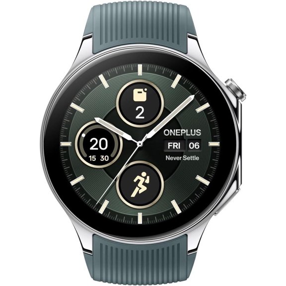 OnePlus Watch 2 (GPS) 32 mm Silver Case with Gray Band