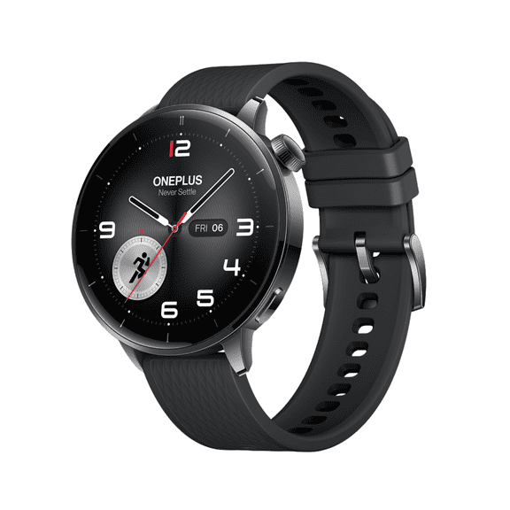 OnePlus Watch 3 43mm Smart Watch 1.32inches AMOLED Display Up to 60h Battery Life Wear OS by Google GPS NFC Global Version,Black