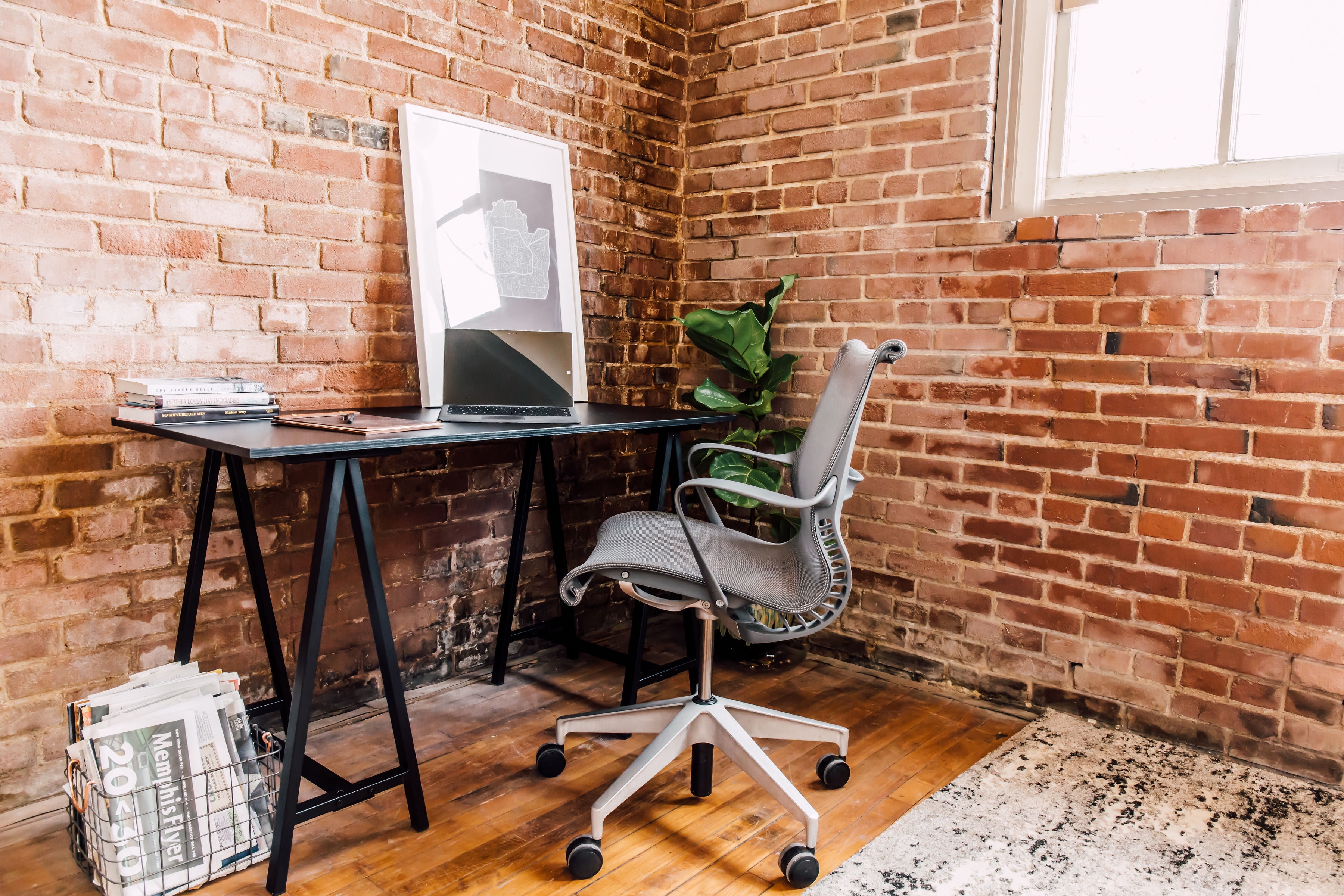 OneSpace Cambria Art Computer Desk, Black