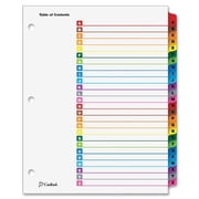 Cardinal Traditional OneStep Index System, 26-Tab, A-Z, Letter, Multicolor, 26/Set -CRD60218