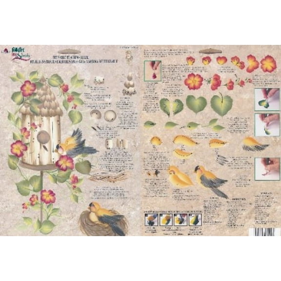 OneStroke Reusable Instruction Guide: 1140 BIRDHOUSE ROW