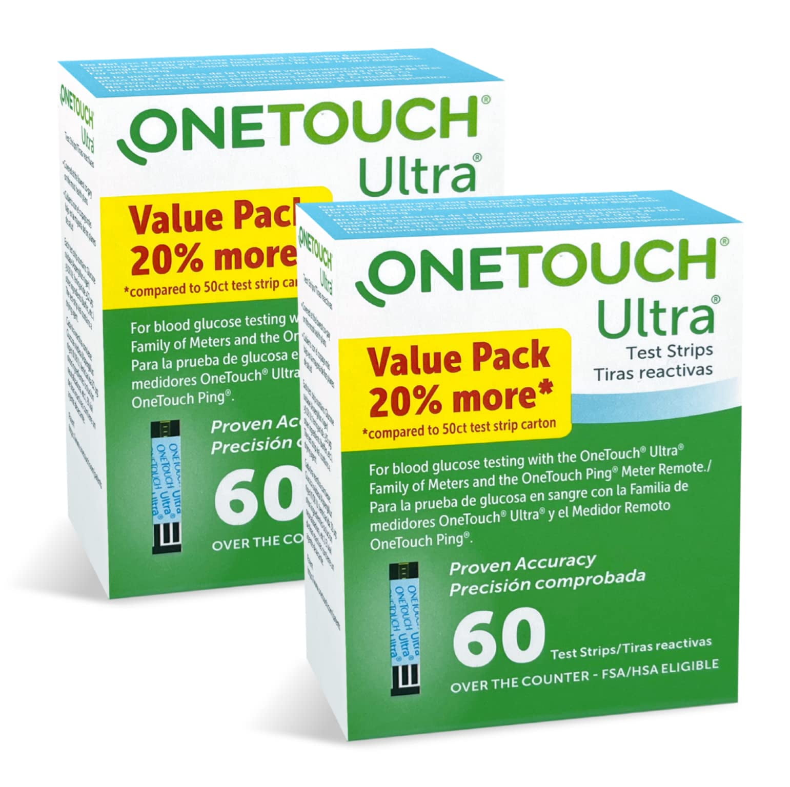 OneTouch Ultra Plus Flex Diabetic Test Strips For Blood Sugar Monitor