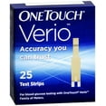 thumbnail image 1 of OneTouch Verio Blood Glucose Test Strips, 25 Count, 1 of 2
