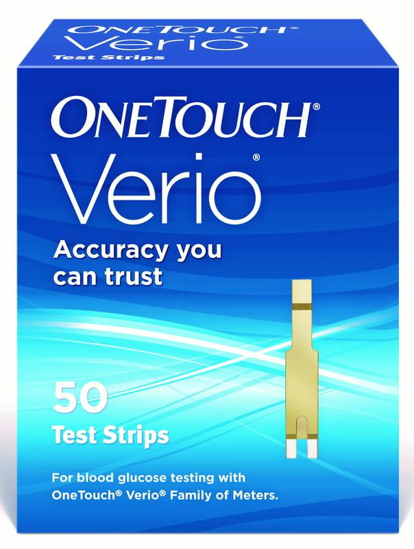 OneTouch Verio Blood Glucose Test Strips, 50 Ct