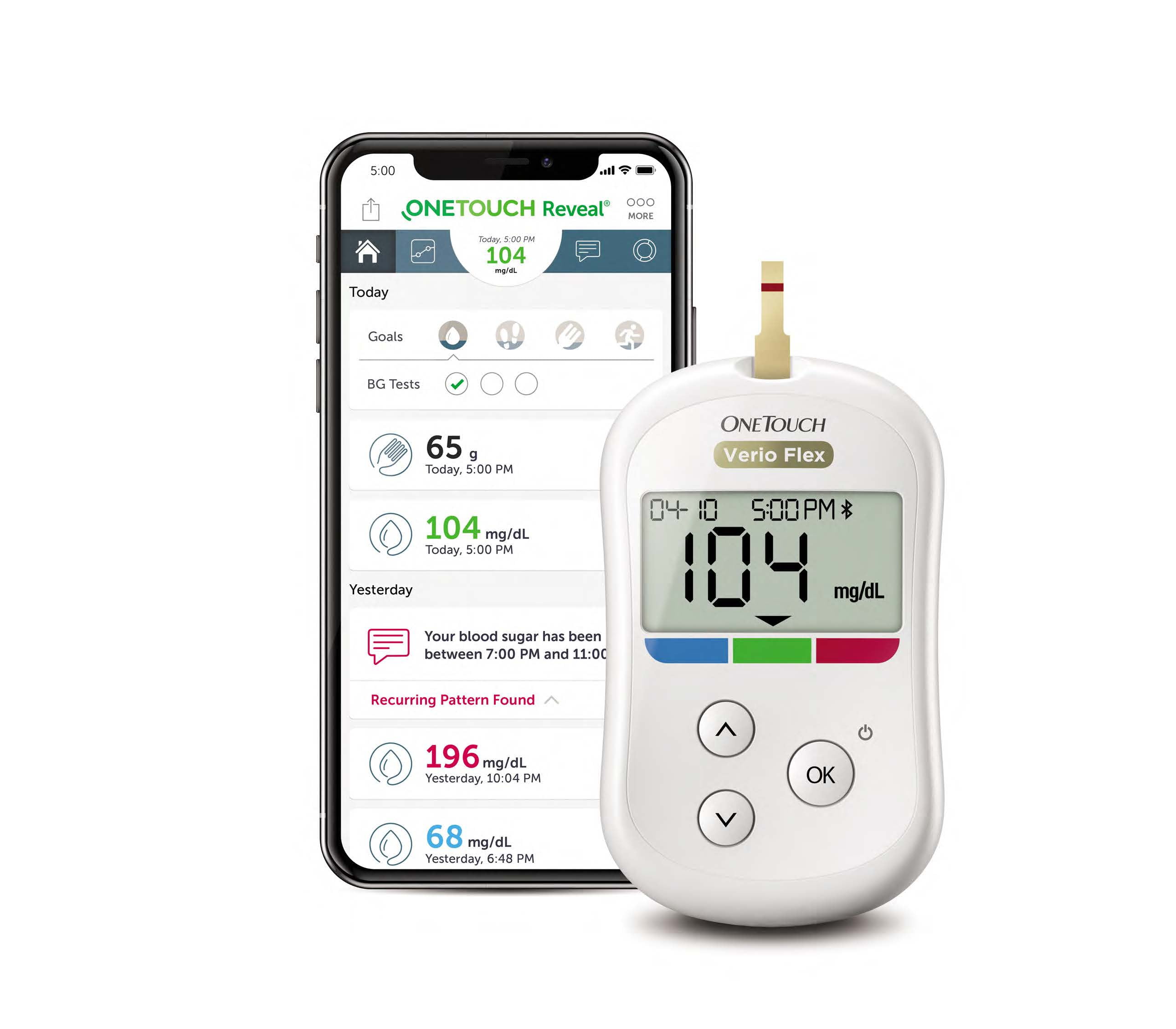 OneTouch Verio Flex Blood Glucose Monitoring System