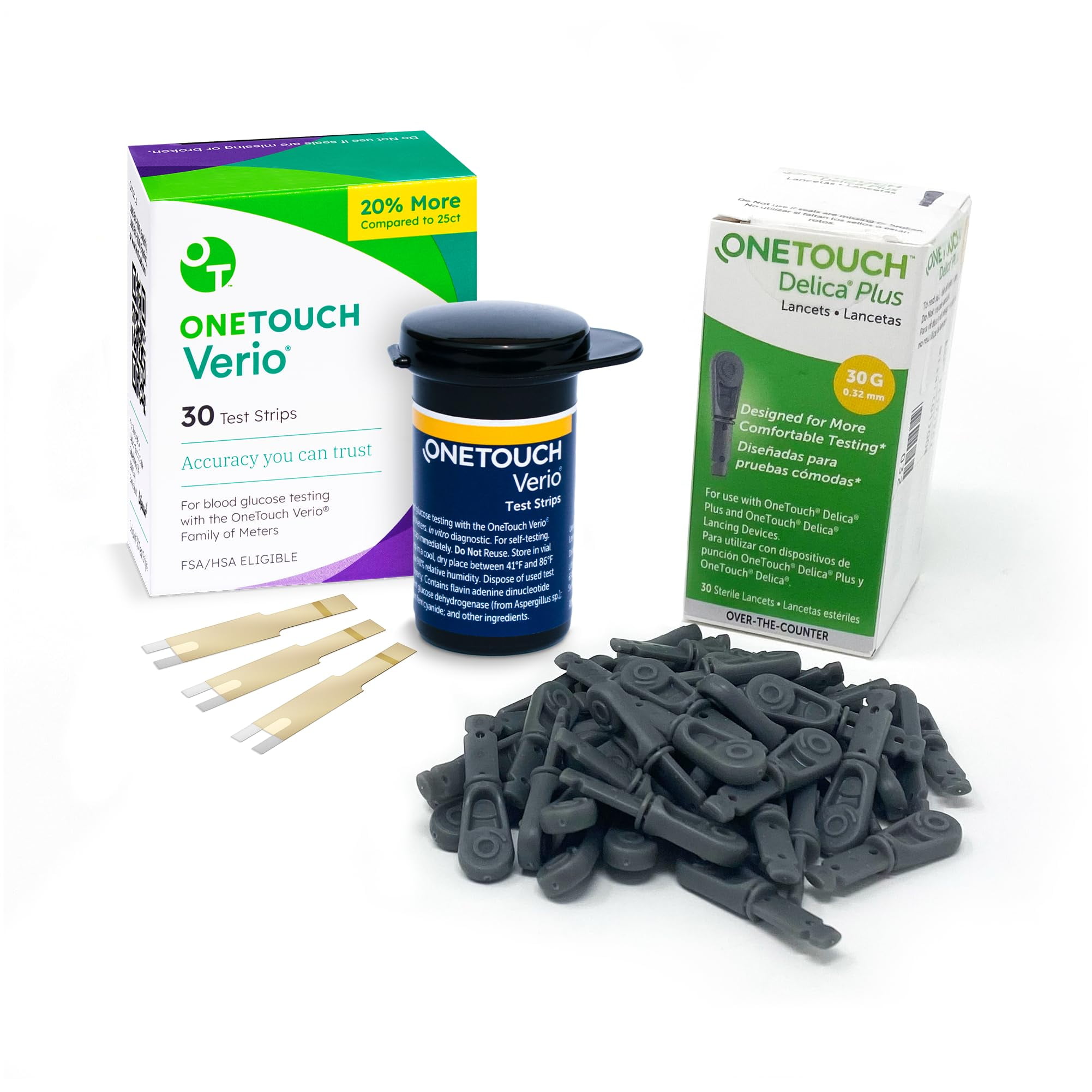 OneTouch Verio Test Strips 30 Count – RapidRxUSA