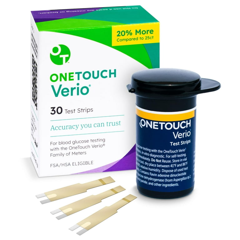 One Touch Verio Blood Glucose Test Strips 50ct