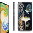 thumbnail image 1 of OneToughShield ® Case Compatible with Samsung Galaxy A25 5G, Shockproof Bumper Phone Case, with Tempered Glass Screen Protector - Butterfly Translucent, 1 of 4