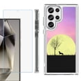 thumbnail image 1 of OneToughShield ® Case Compatible with Samsung Galaxy S24 Ultra, Shockproof Bumper Phone Case, with Tempered Glass Screen Protector - Moonlight Dachshund, 1 of 4