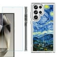 thumbnail image 1 of OneToughShield ® Case Compatible with Samsung Galaxy S24 Ultra, Shockproof Bumper Phone Case, with Tempered Glass Screen Protector - Starry Night Paris, 1 of 4