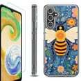 thumbnail image 1 of OneToughShield ® Case Compatible with Samsung Galaxy A25 5G, Shockproof Bumper Phone Case, with Tempered Glass Screen Protector - Bee Flower, 1 of 4