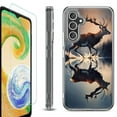 thumbnail image 1 of OneToughShield ® Case Compatible with Samsung Galaxy A25 5G, Shockproof Bumper Phone Case, with Tempered Glass Screen Protector - Deer Running, 1 of 4