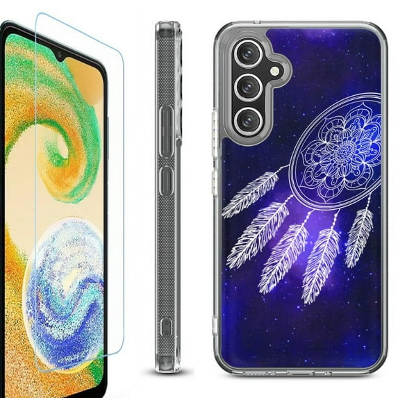 OneToughShield ® Case Compatible with Samsung Galaxy A25 5G, Shockproof Bumper Phone Case, with Tempered Glass Screen Protector - Dream Catcher